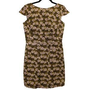 Cotelac Cap Sleeve Floral Print Linen Blend‎ Mini Dress Size 6 Multicolor